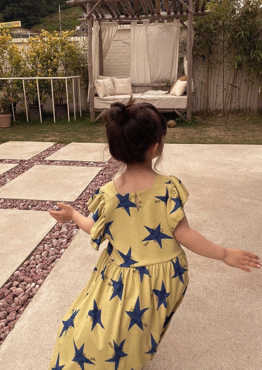 Star Ruffle Dress by En:Paper
