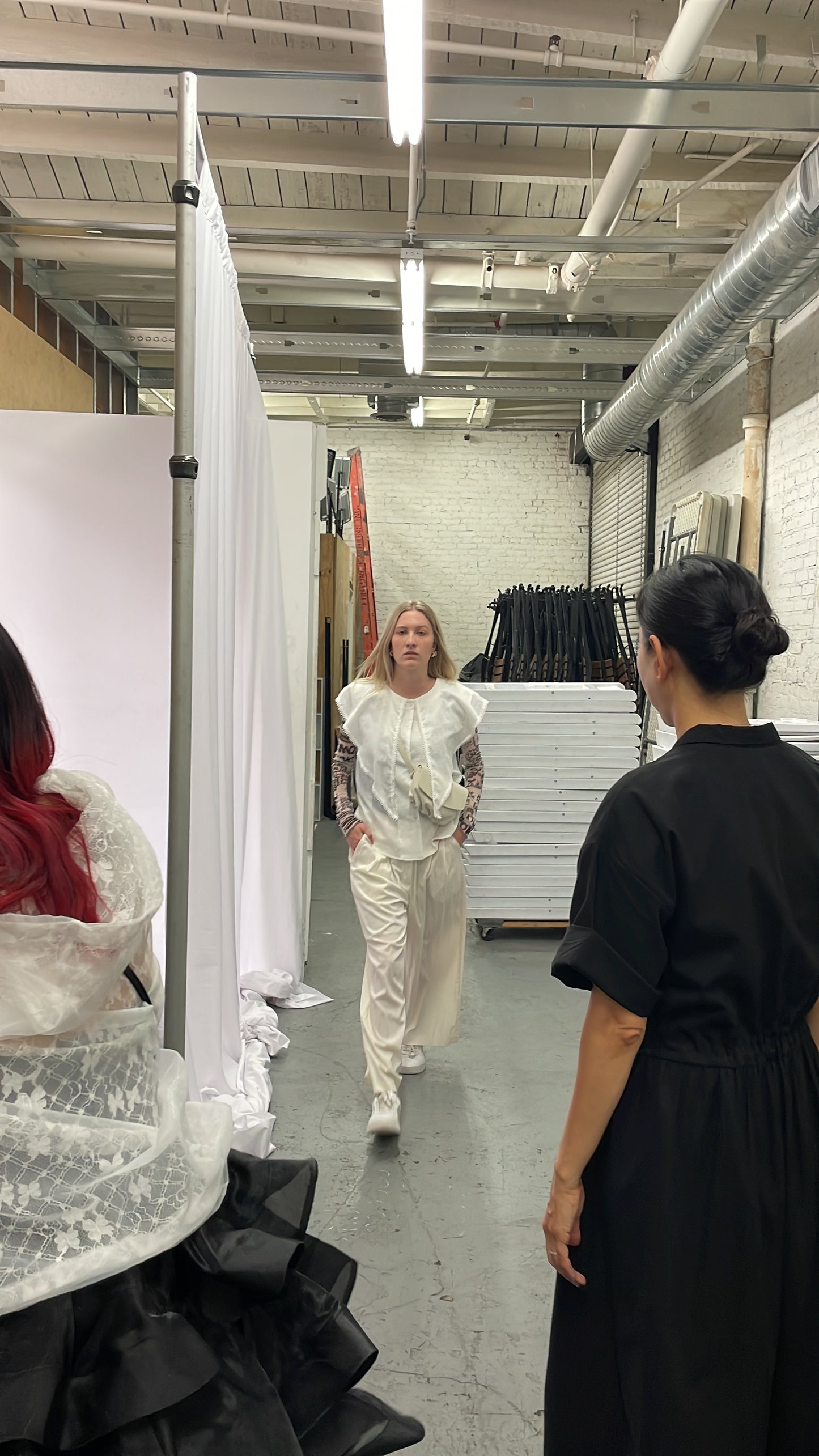 Abi + Ari Collection Nylon Wide Leg Pants