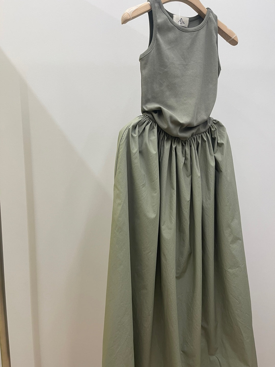 Cotton Combo Maxi Dress