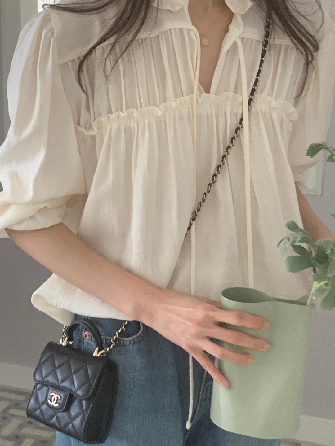 Ruffled Poet Blouse