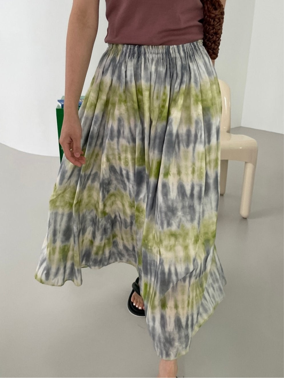 Tie Dye Maxi Skirt