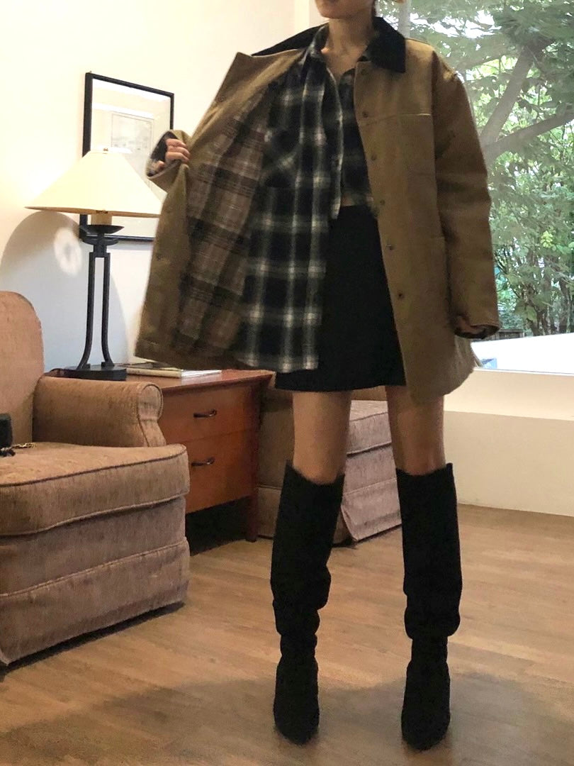 Bonded Corduroy Coat