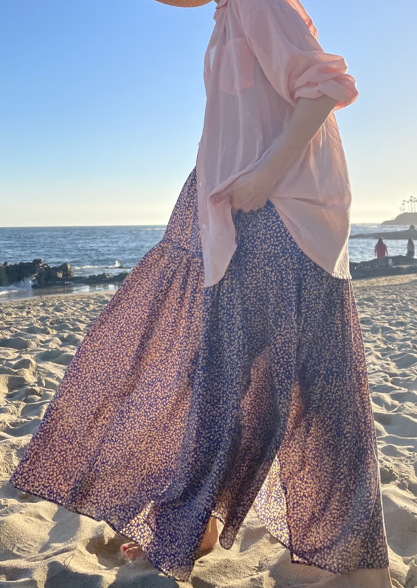 Abinari Silk Maxi Dress - Upcycled Dead Stock Silk