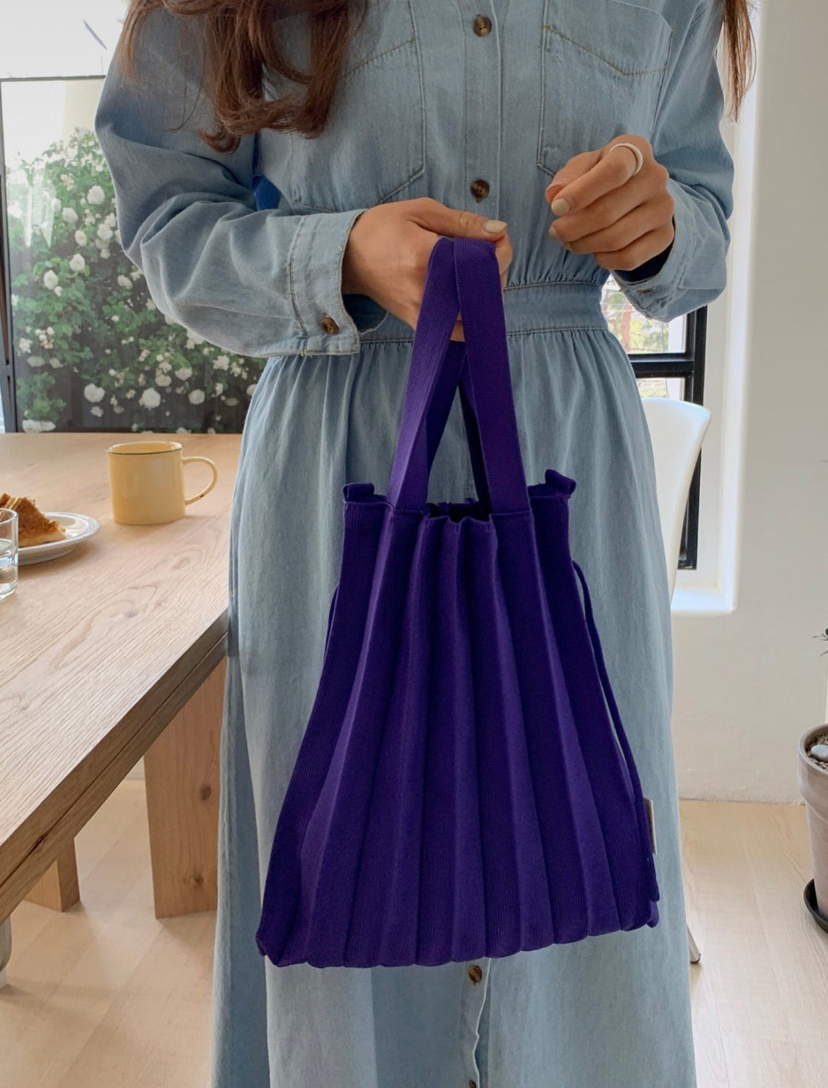 Medium Shoulder pleats bag