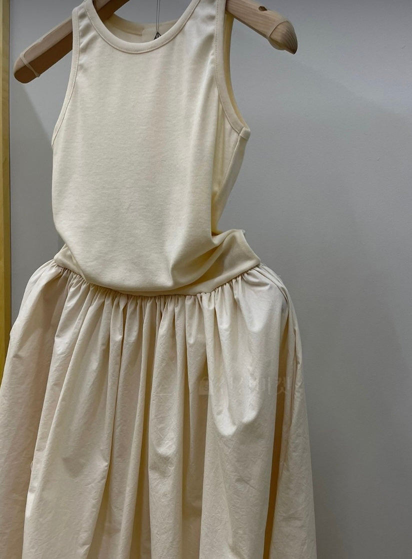 Cotton Combo Maxi Dress