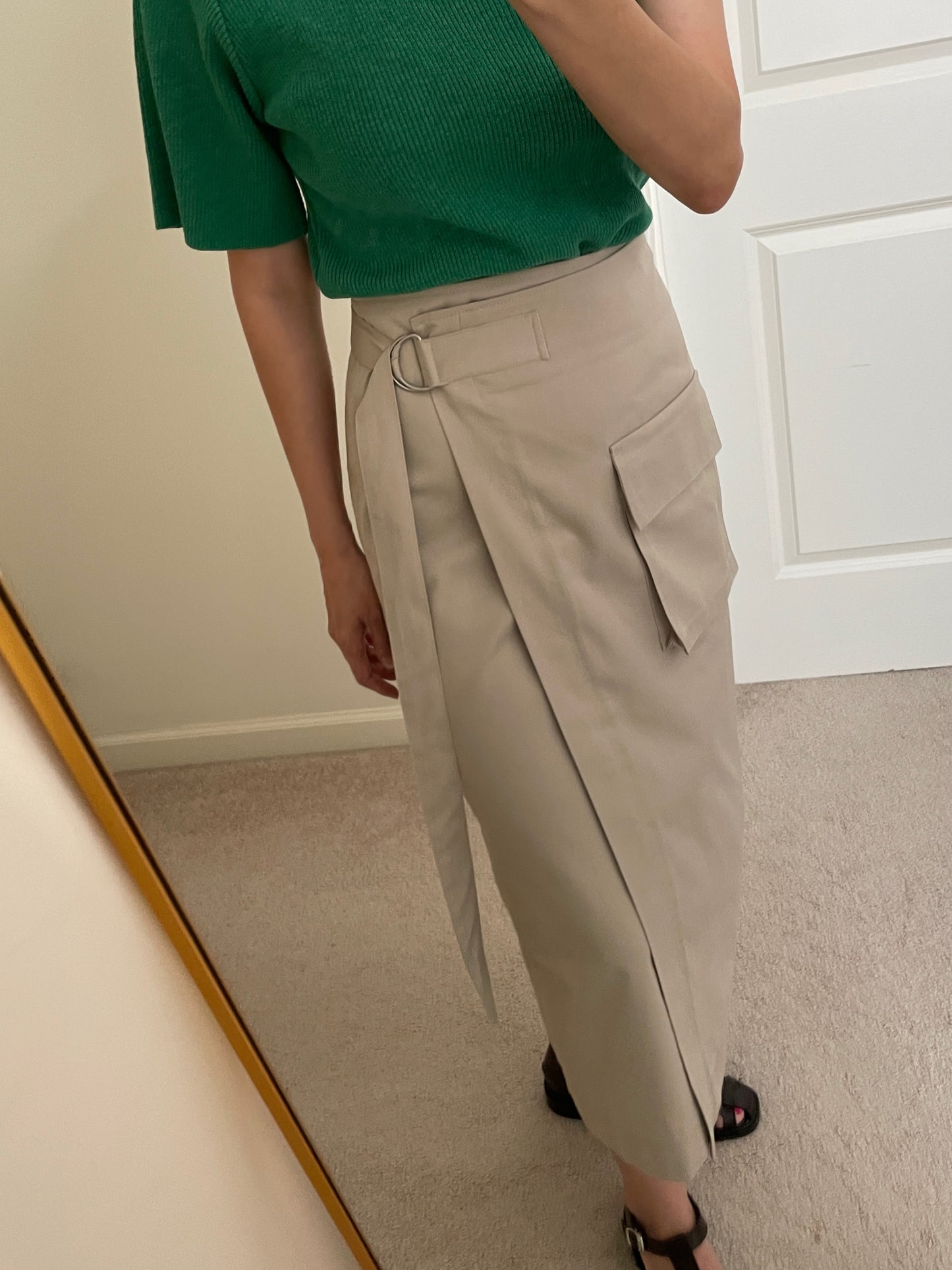 Abi + Ari Black Label Cargo Wrap Skirt