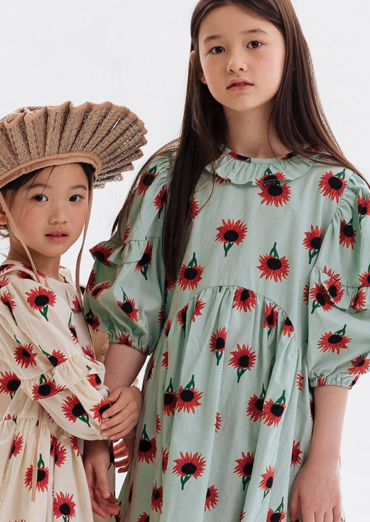 Sunflower Printed Dress by En:Paper