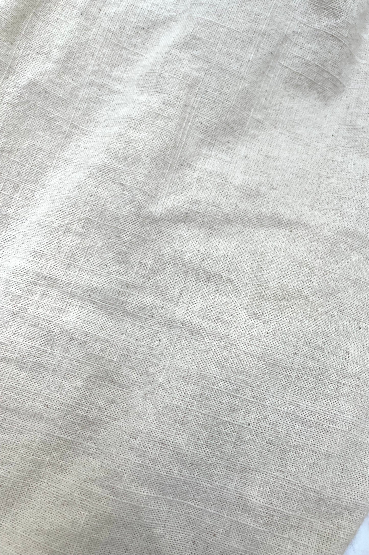 Linen bio-washed baggy pants