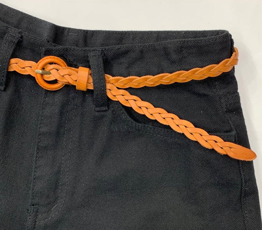 5/8” Skinny Braided Leather Belt