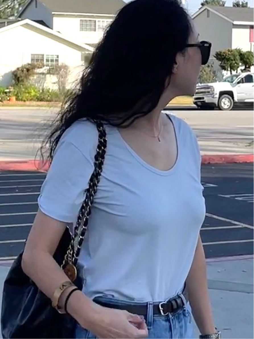 U-neck Tencel T-shirt