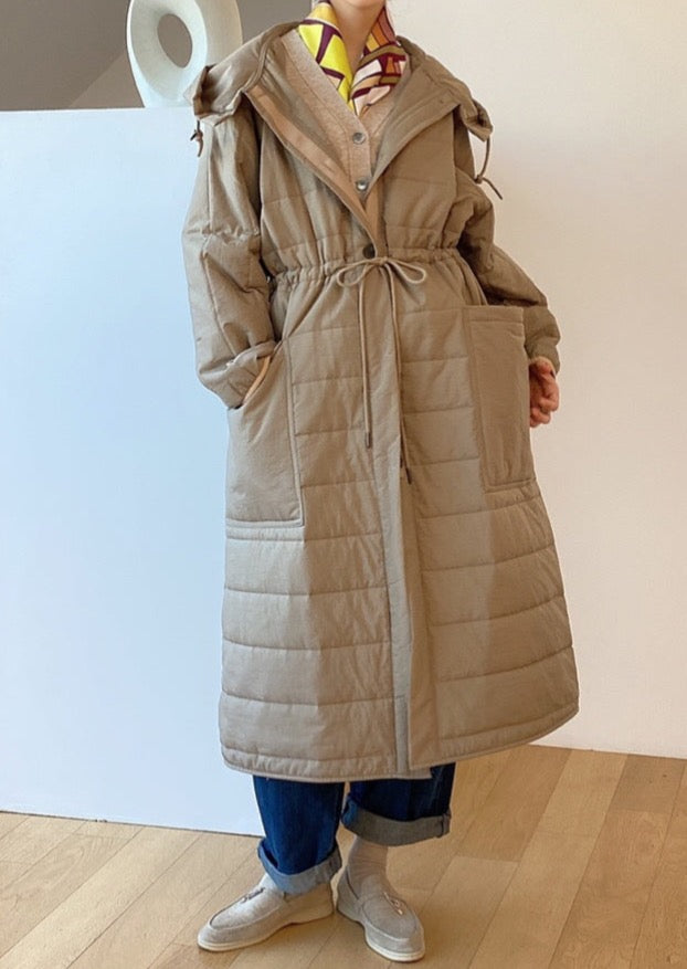 Quilted Nylon Robe Coat