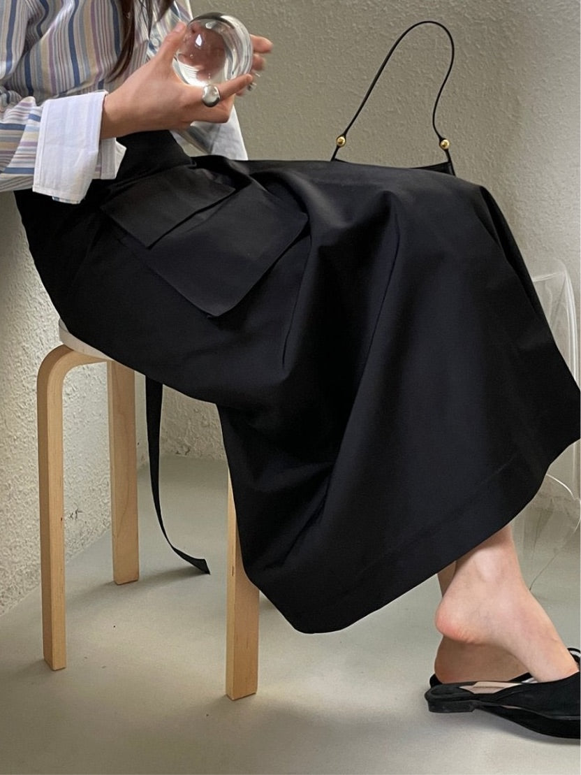 Abi + Ari Black Label Cargo Wrap Skirt