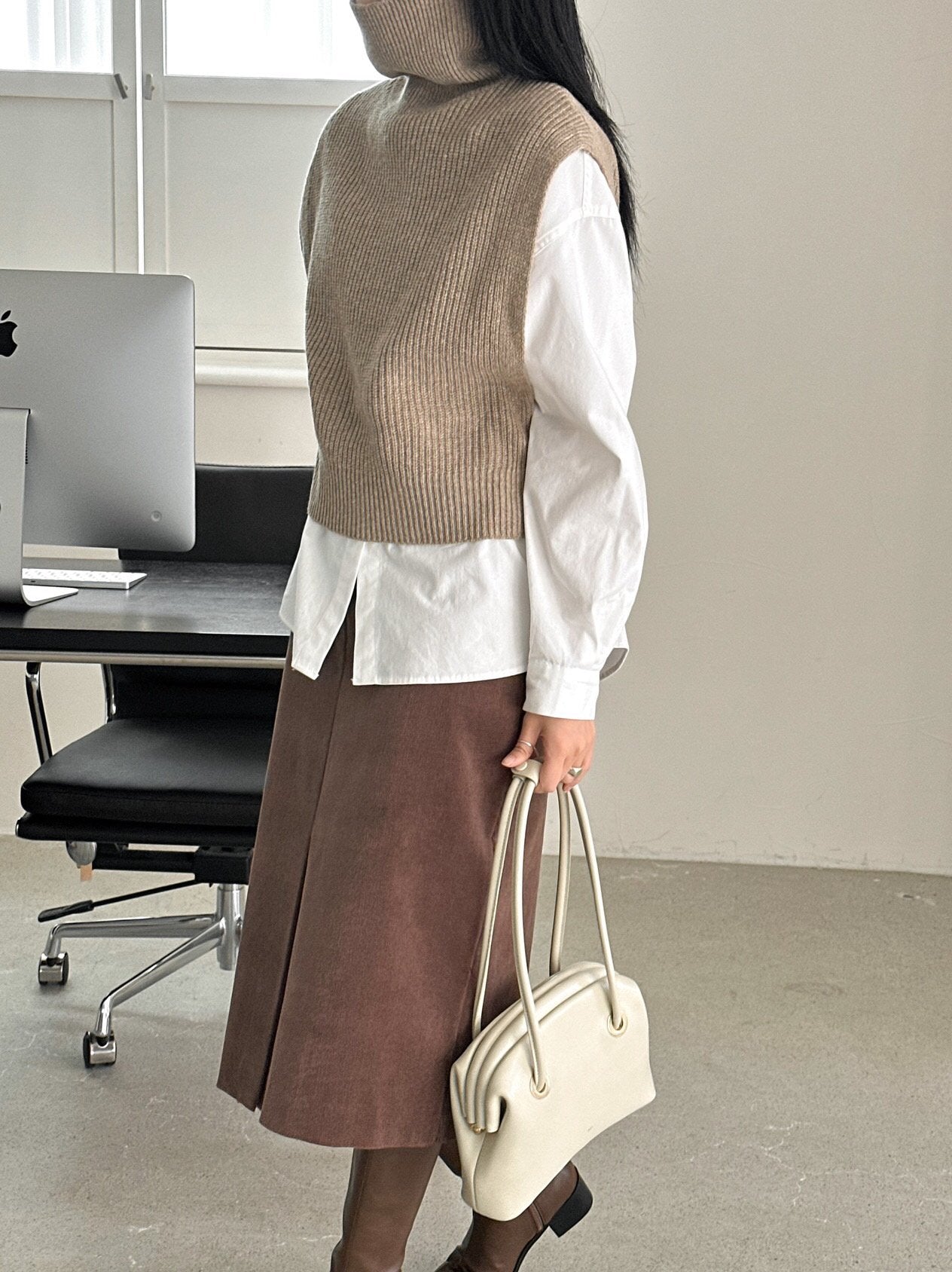 Wool Turtleneck Vest