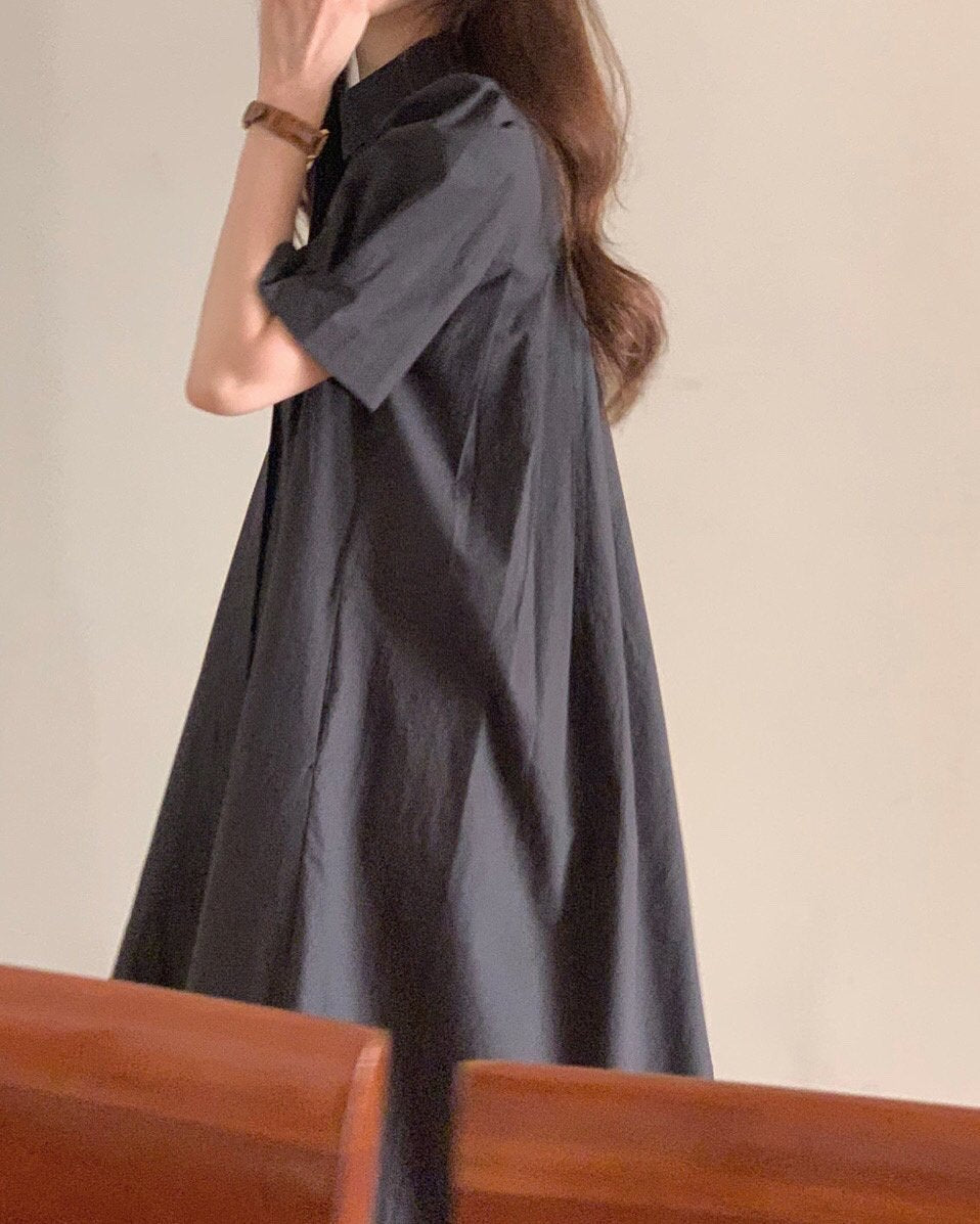 Abi+Ari Black Label Ally Cotton Shirt Dress - 3rd Preorder