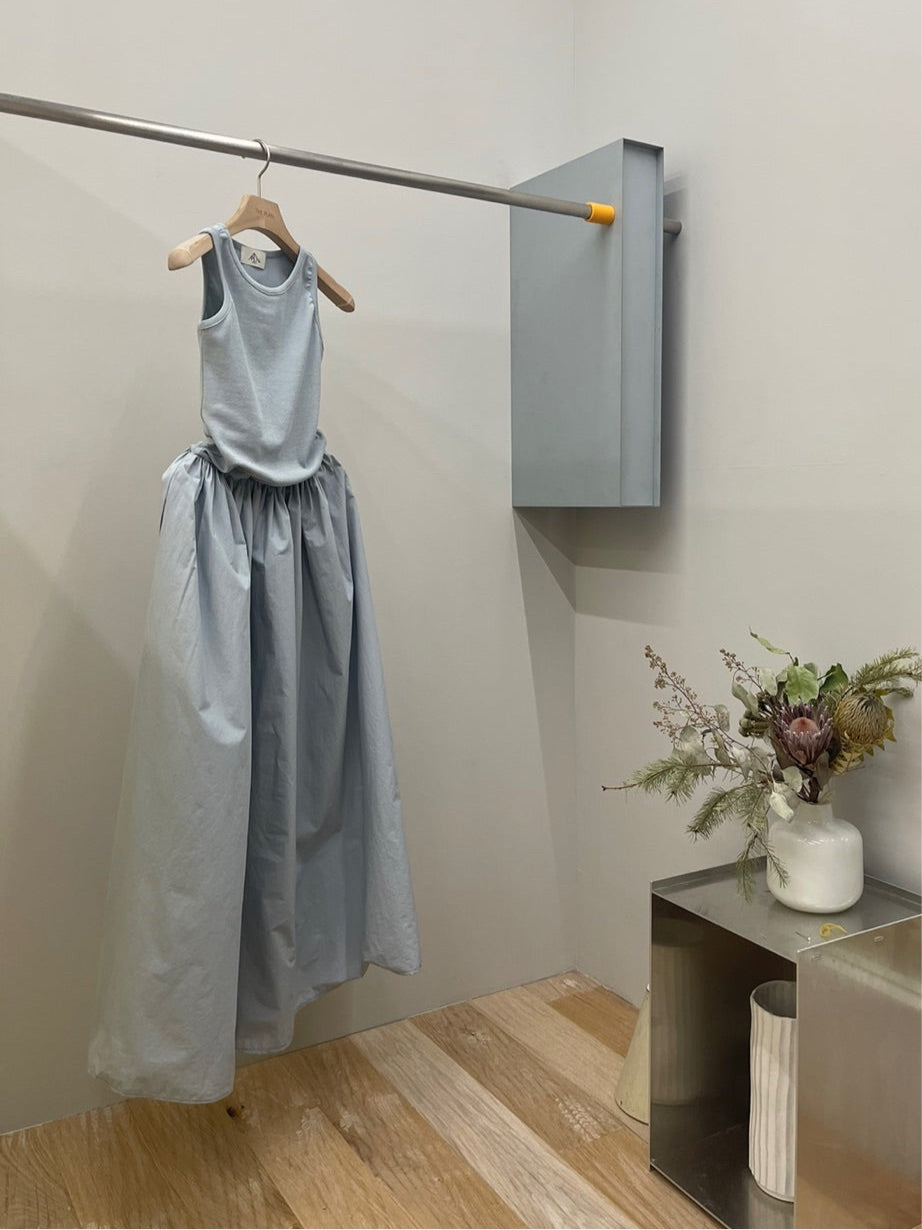 Cotton Combo Maxi Dress