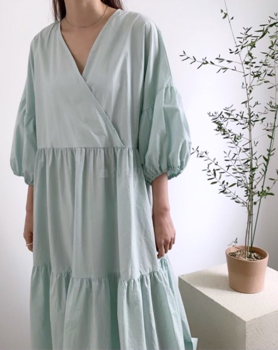 Abby Puff Sleeve Maxi Dress