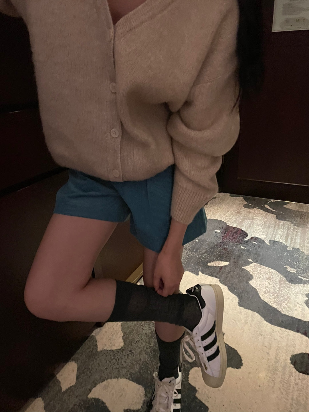 Brushed Wool / Alpaca Cardigan - 1 Left in Magenta