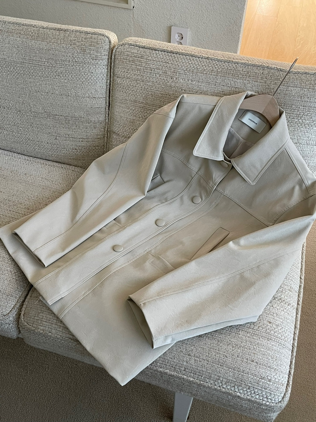 <Abi + Ari> Black Label Vegan Long Jacket