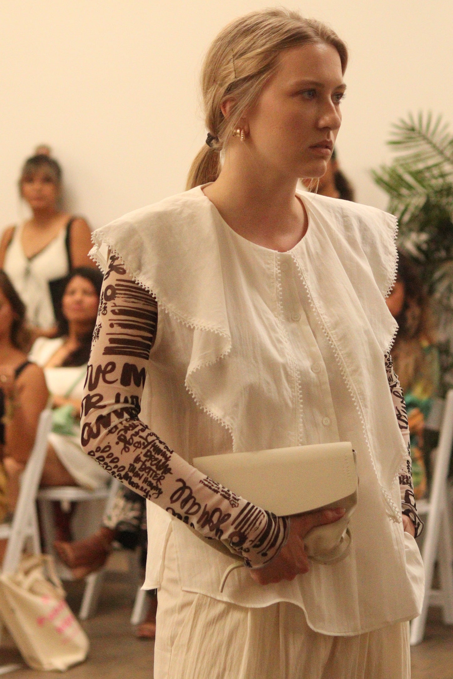 Abi + Ari Collection Caplet Collar Shirt