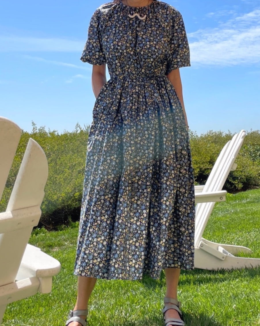 Puff Floral Cotton Dress