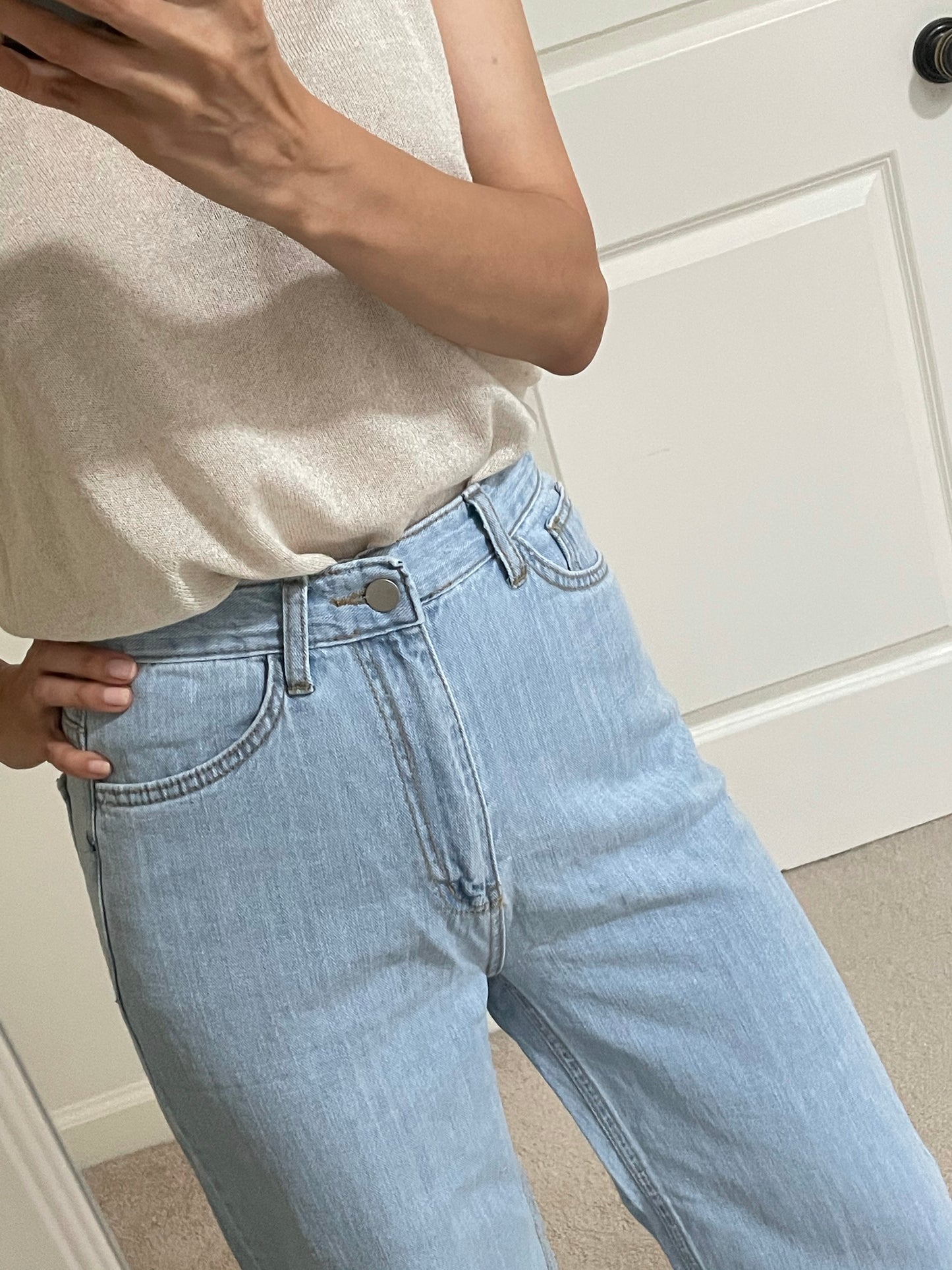 Summer relaxed straight Denim