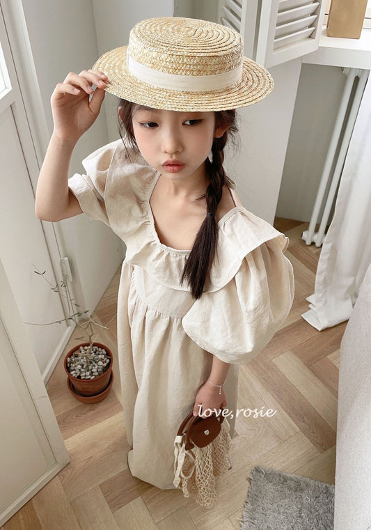 Linen Ruffled Jumpsuit - Adult