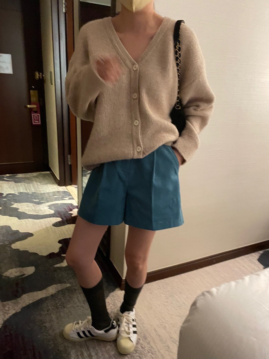 Brushed Wool / Alpaca Cardigan - 1 Left in Magenta