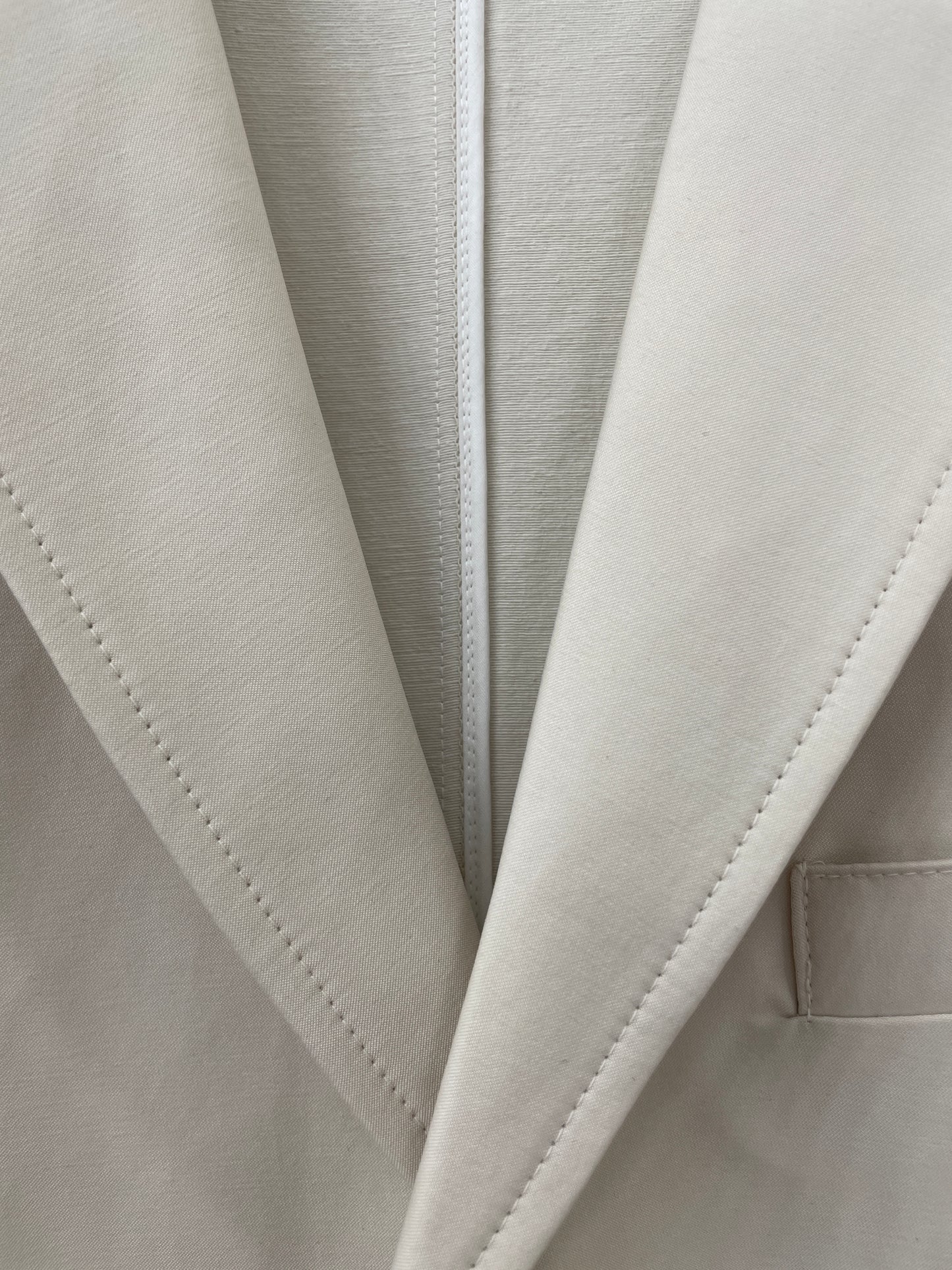 Cotton Blend Double Weave Blazer