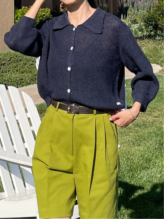 Abi + Ari Black Label Linen Spring Cardigan