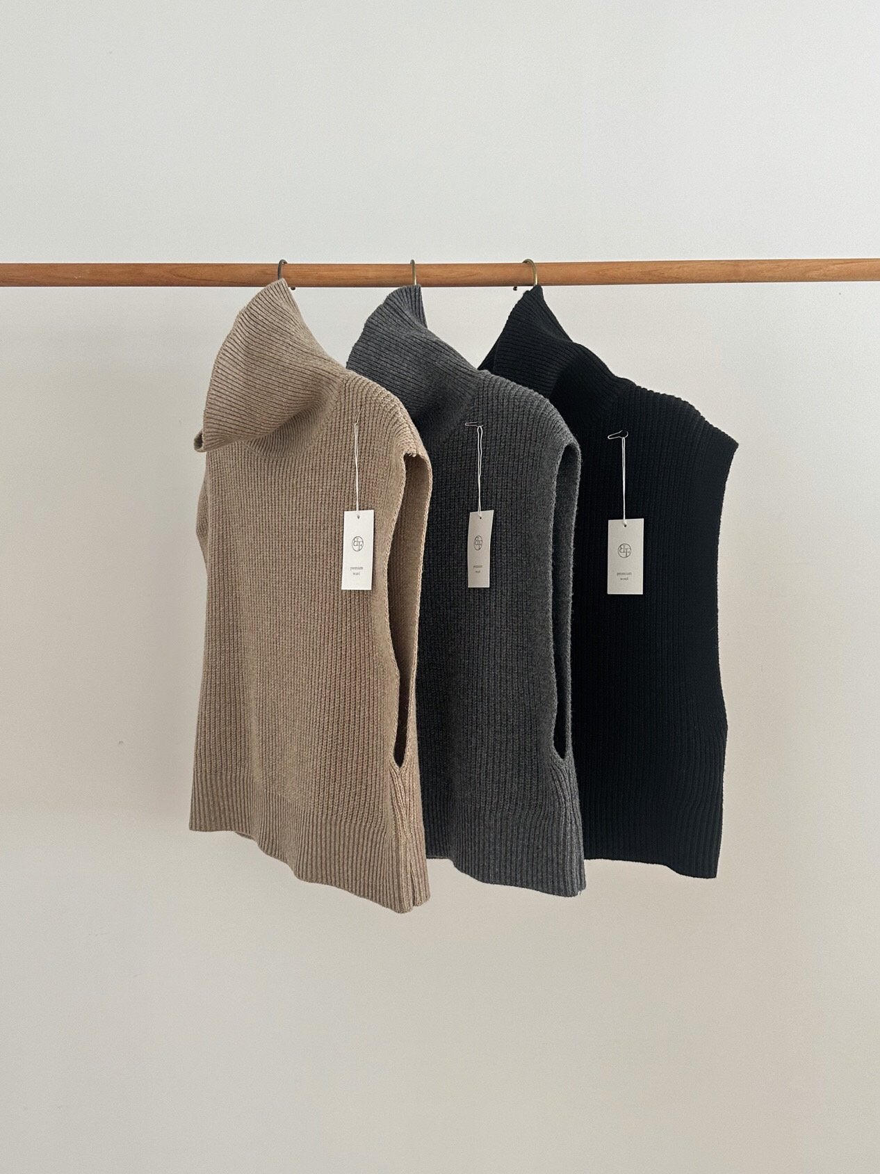 Wool Turtleneck Vest