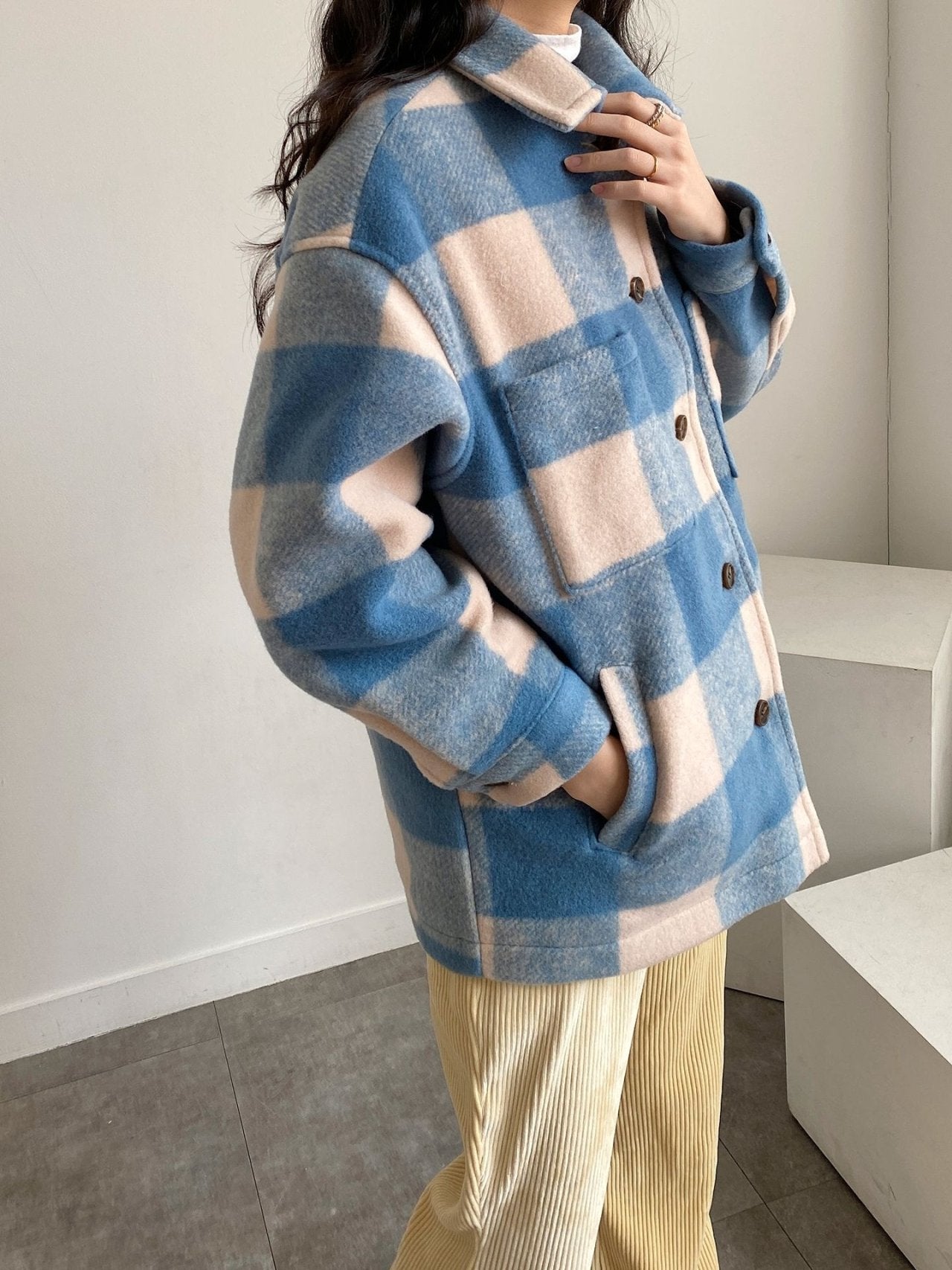 Checkered Wool Jacket - only 1 in stock