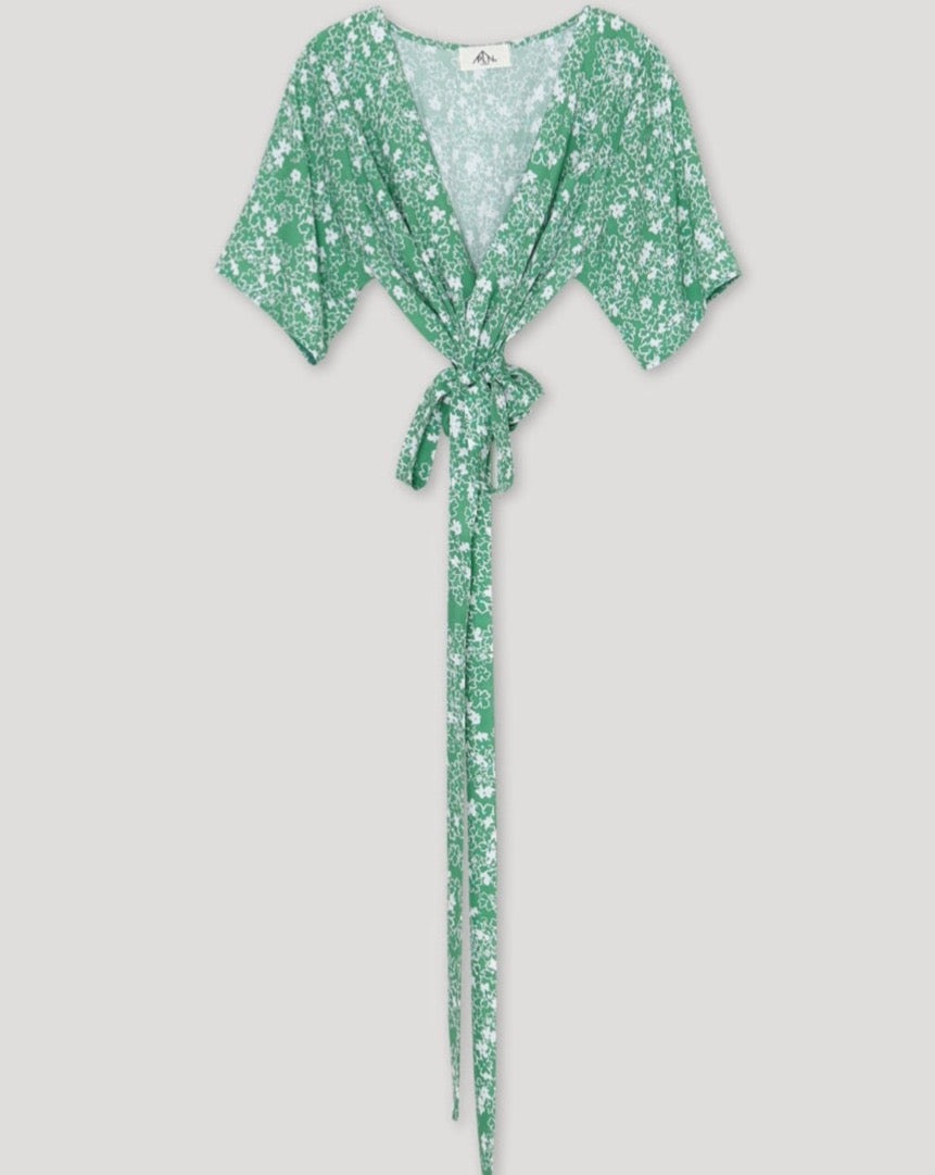 Floral Wrap Crop Top