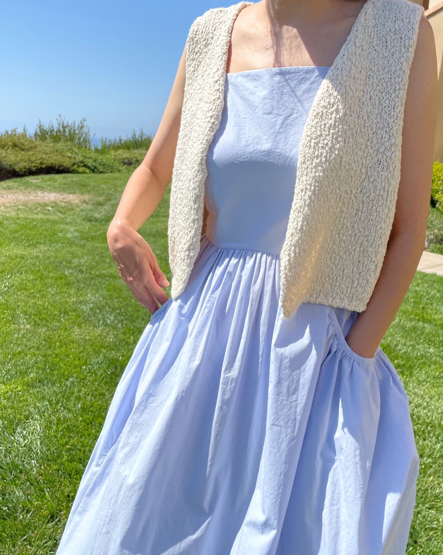 Summer Apron Cotton Maxi Dress - 4th Preorder