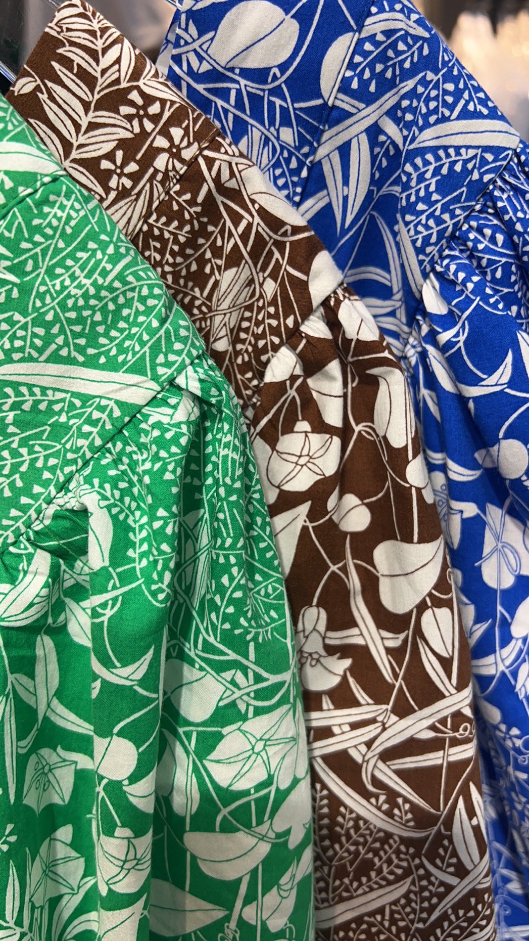 Summer Foliage Cotton Mumu Dress