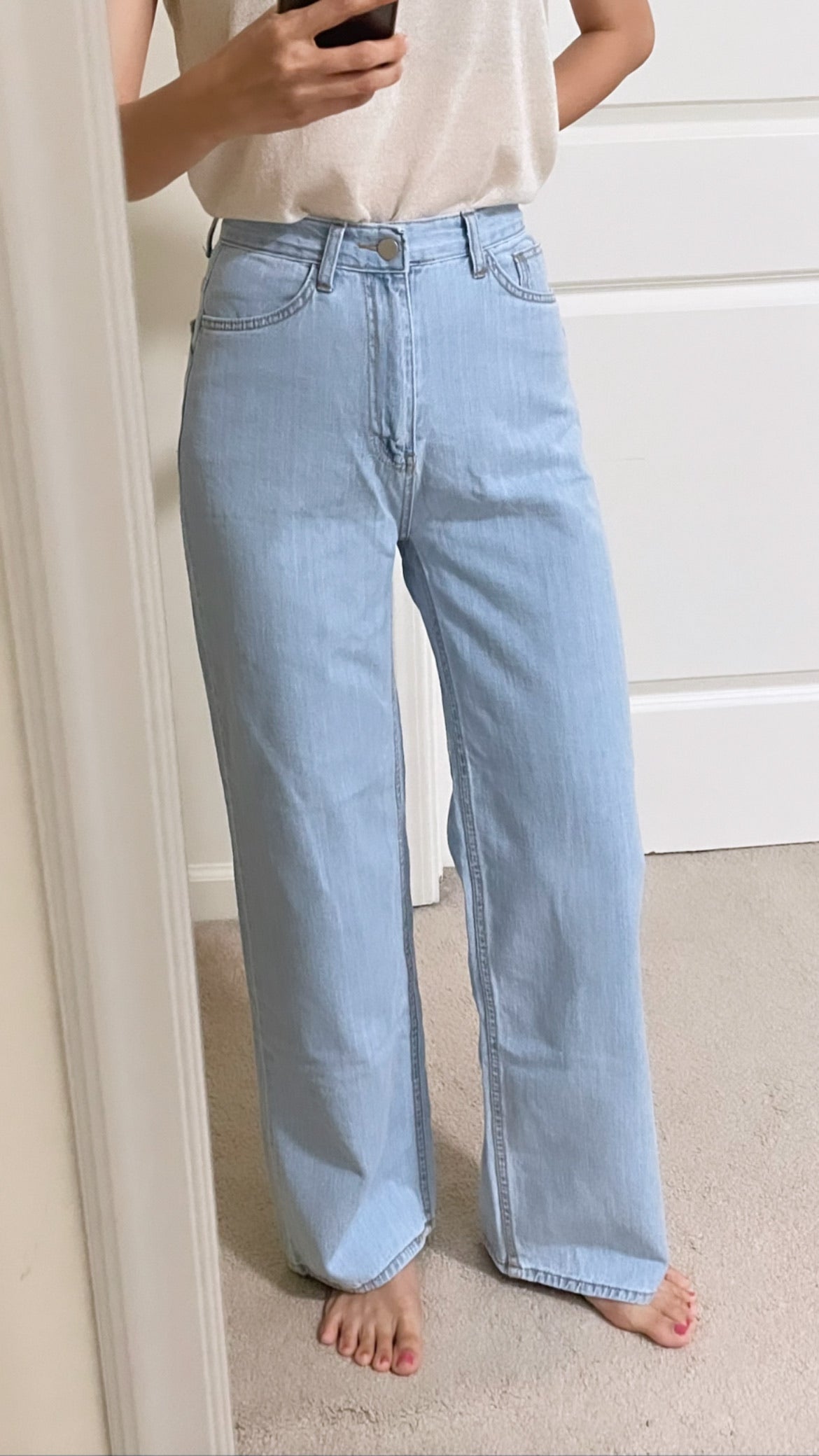 Summer relaxed straight Denim