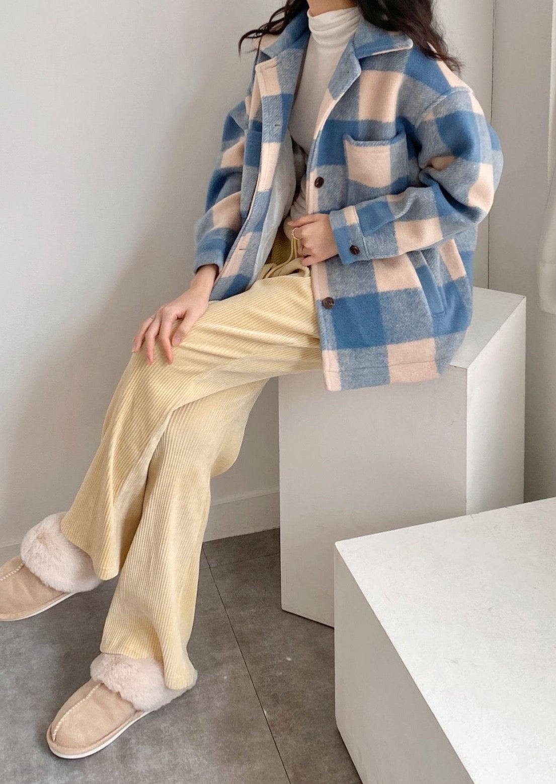 Checkered Wool Jacket - only 1 in stock