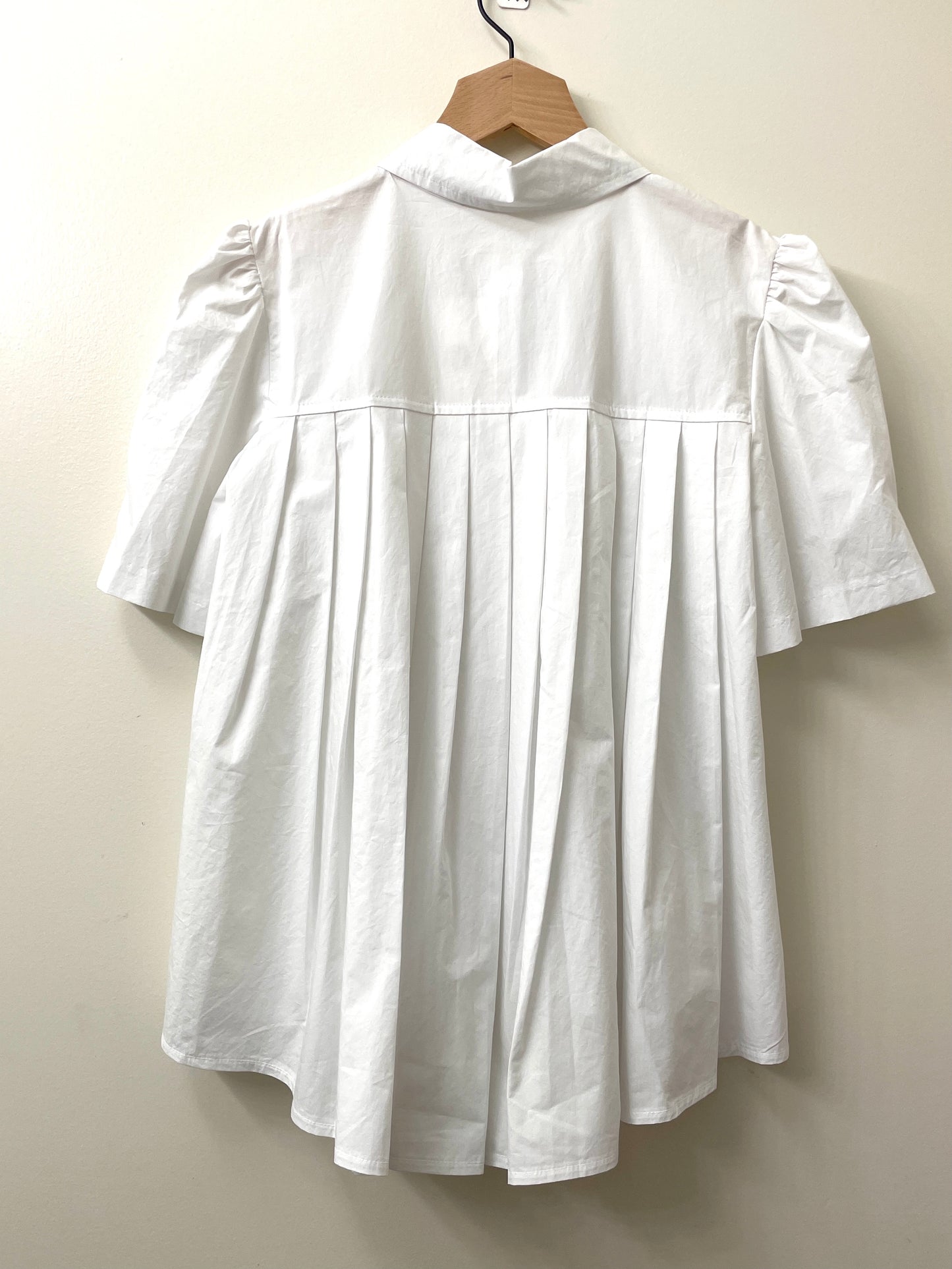 Abi + Ari Black Label Pleated Tail Shirt