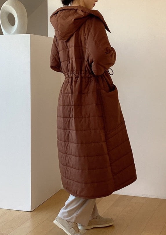 Quilted Nylon Robe Coat
