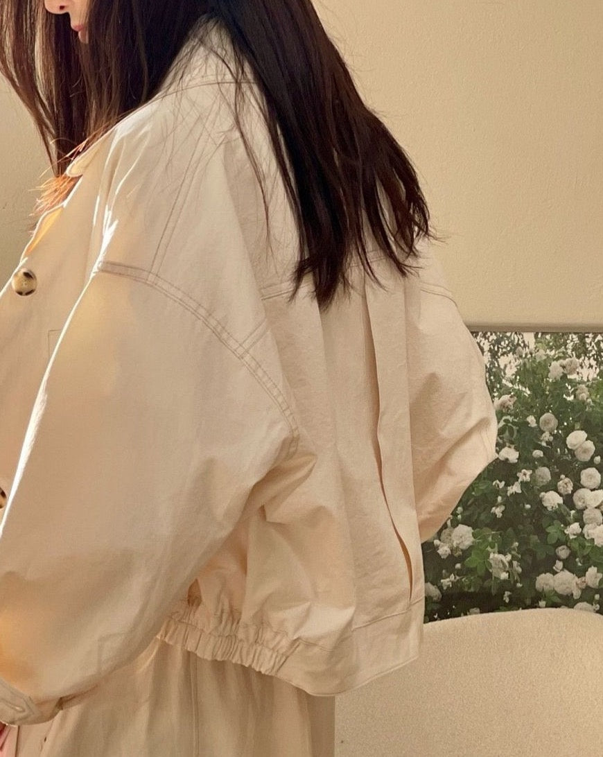 Crop Trench Jacket