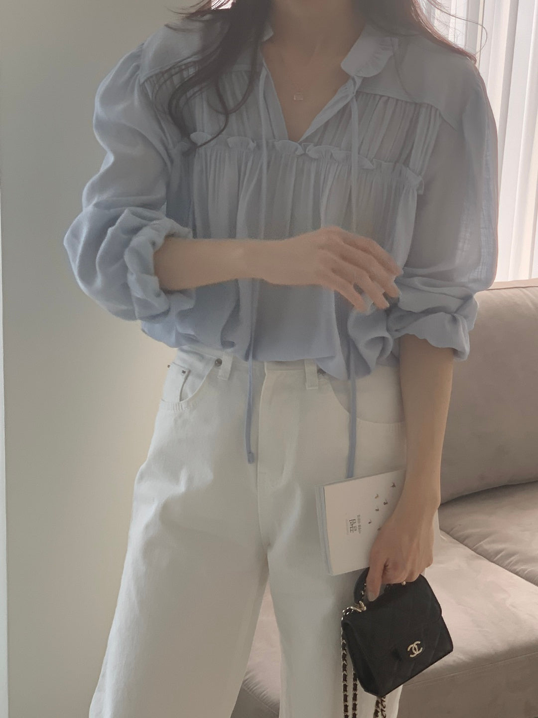 Ruffled Poet Blouse