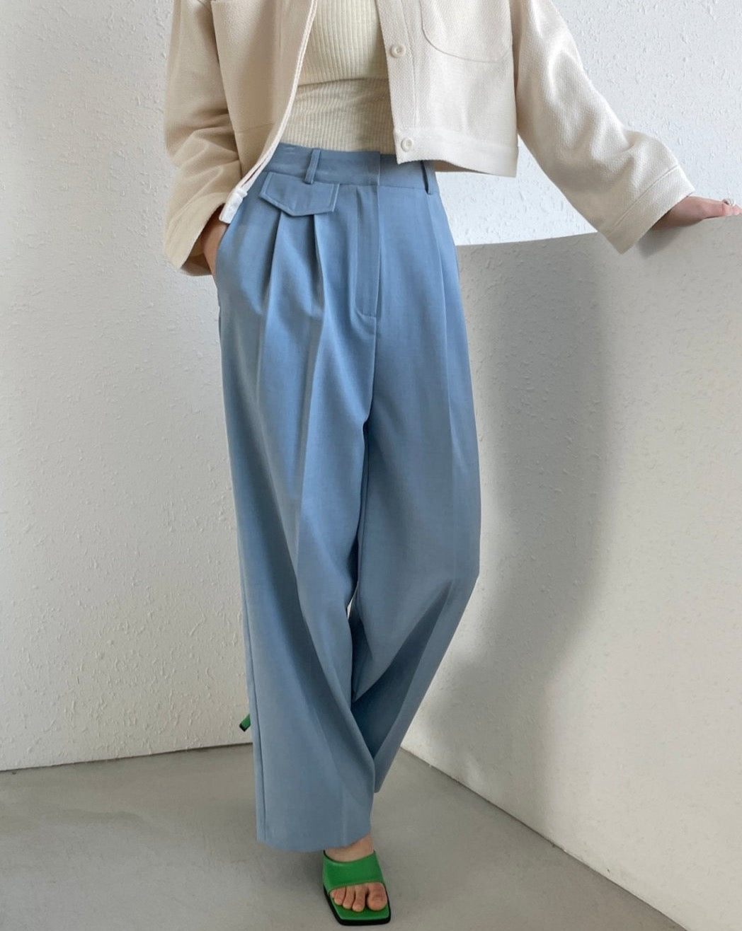 April Pleat Front Trouser