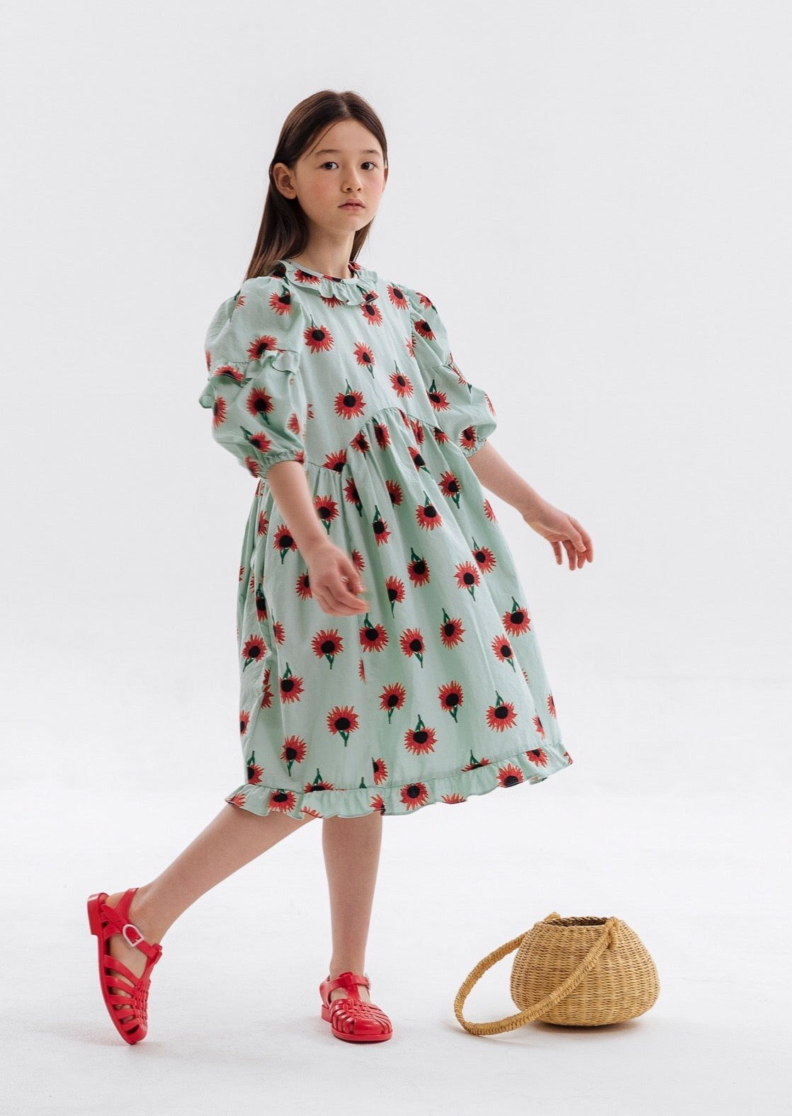 Sunflower Printed Dress by En:Paper