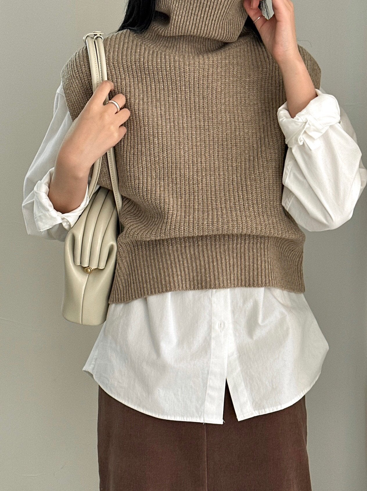 Wool Turtleneck Vest