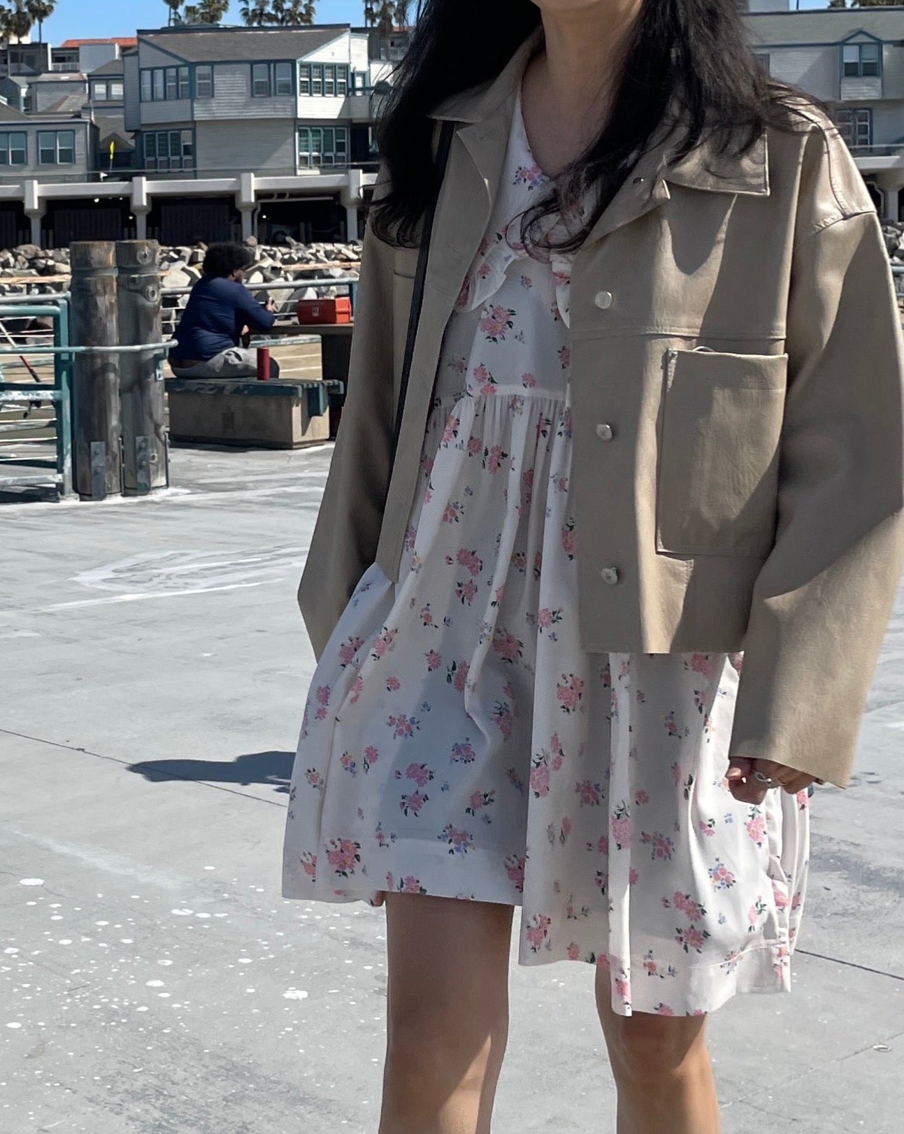 Abi + Ari Black Label Ruffle Collar Baby Doll Dress — Only 2 left in Black