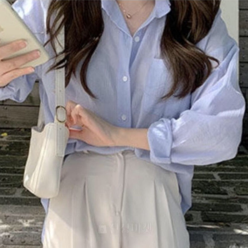 Sheer Crinkle cotton Shirt