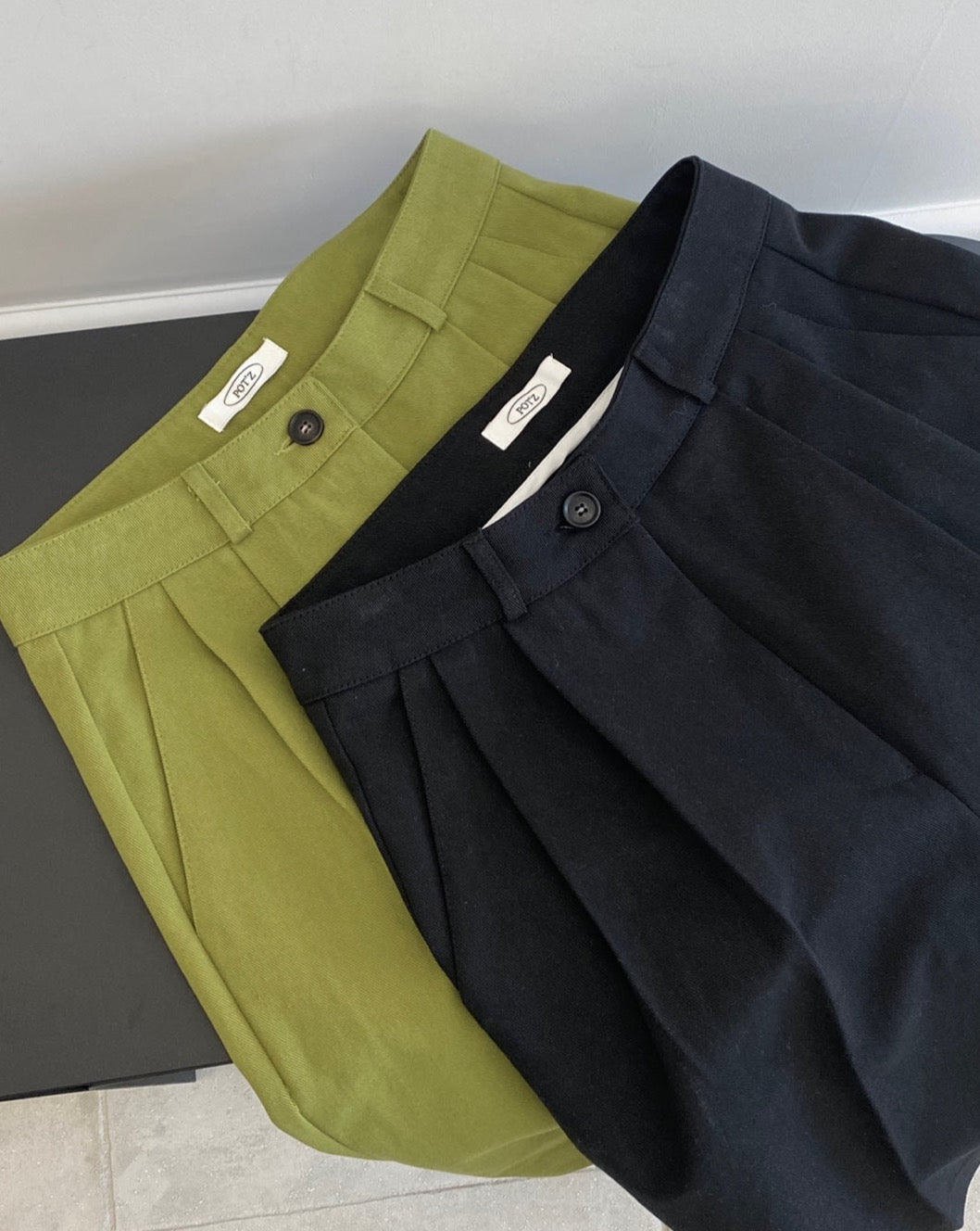 Cotton Twill Shorts - A line