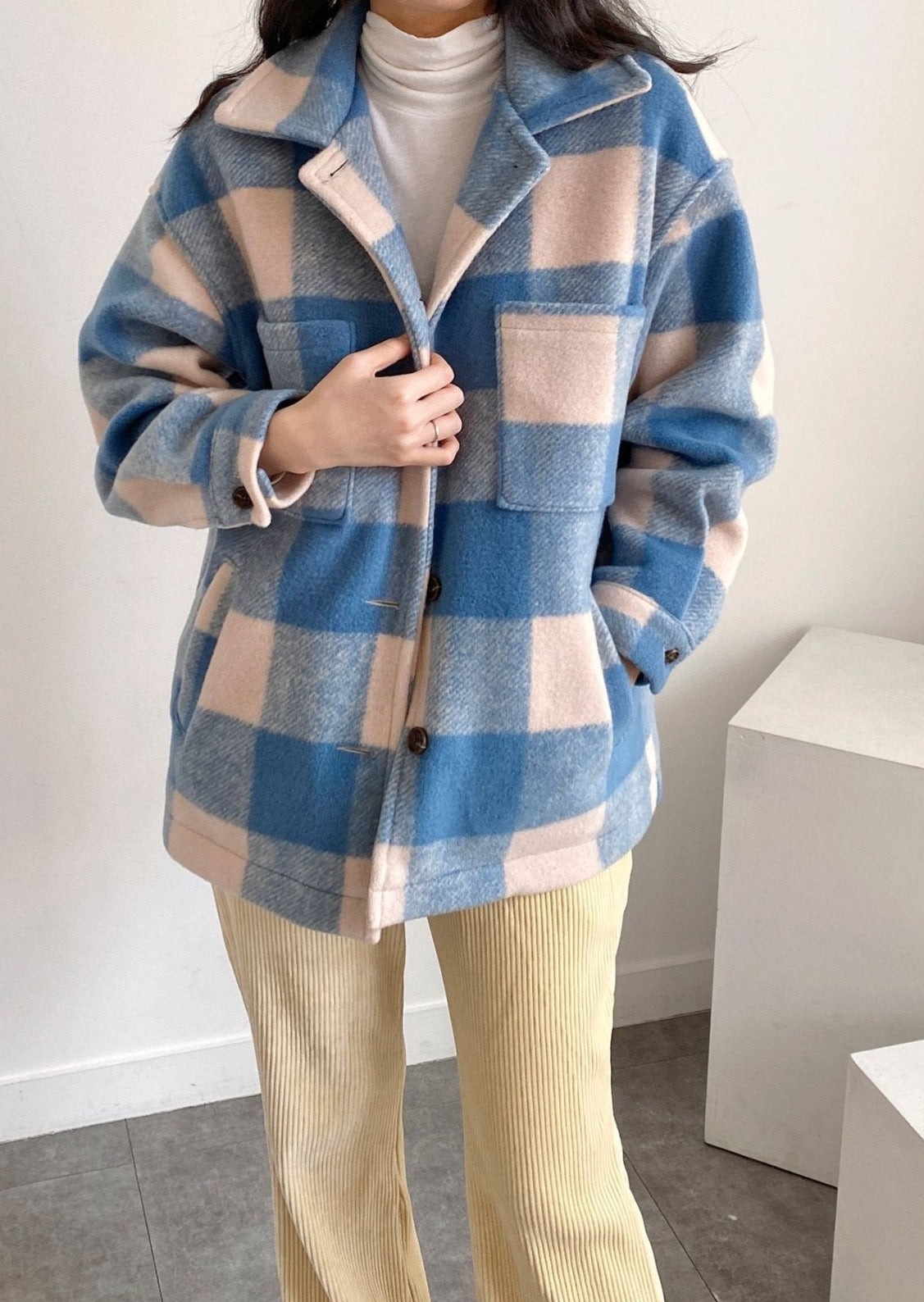 Checkered Wool Jacket - only 1 in stock