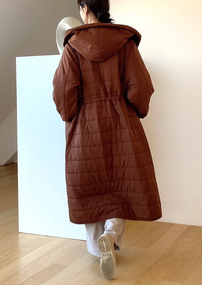 Quilted Nylon Robe Coat