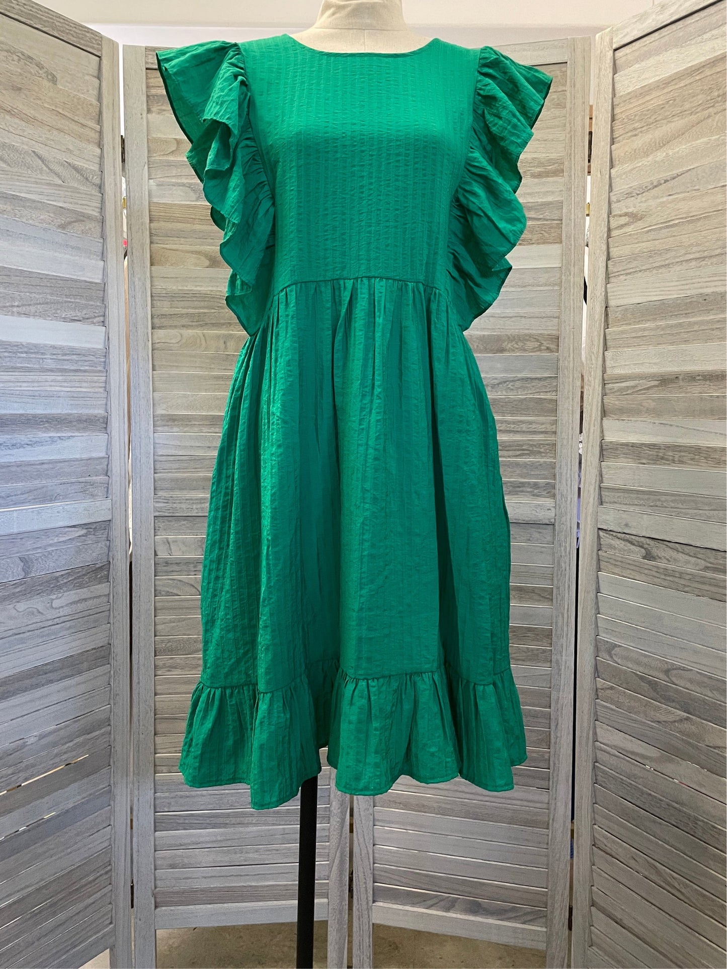 2 Way Crinkle Jacquard Mini Dress