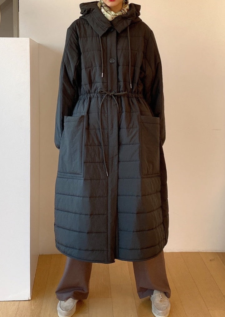 Quilted Nylon Robe Coat